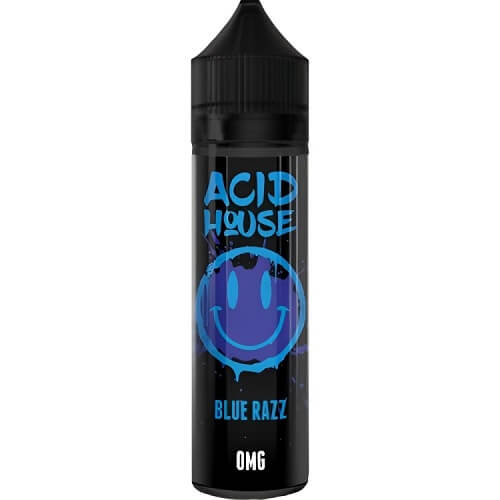 Acid House 50ml Shortfill E Liquid Vape Juice, Blue Razz Flavour 
