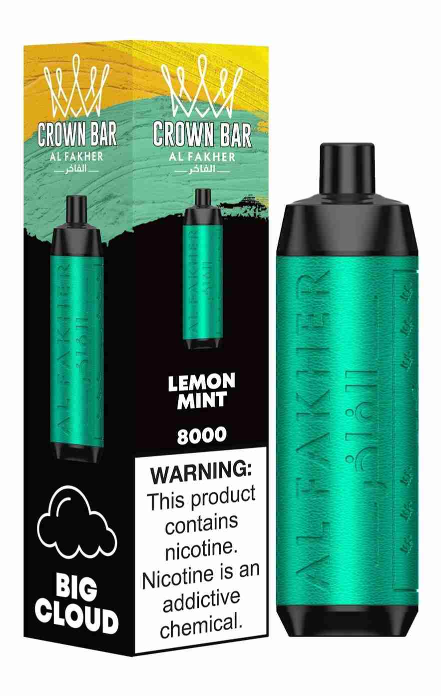 Al Fakher Crown Bar 8000 Puffs Prefilled Vape Kit - Box of 10