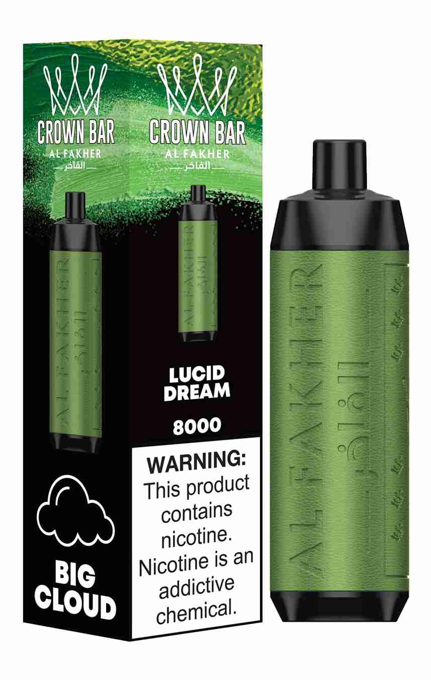 Al Fakher Crown Bar 8000 Puffs Prefilled Vape Kit - Box of 10