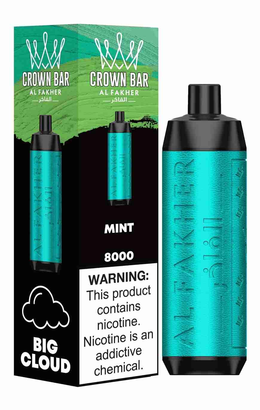 Al Fakher Crown Bar 8000 Puffs Prefilled Vape Kit - Box of 10