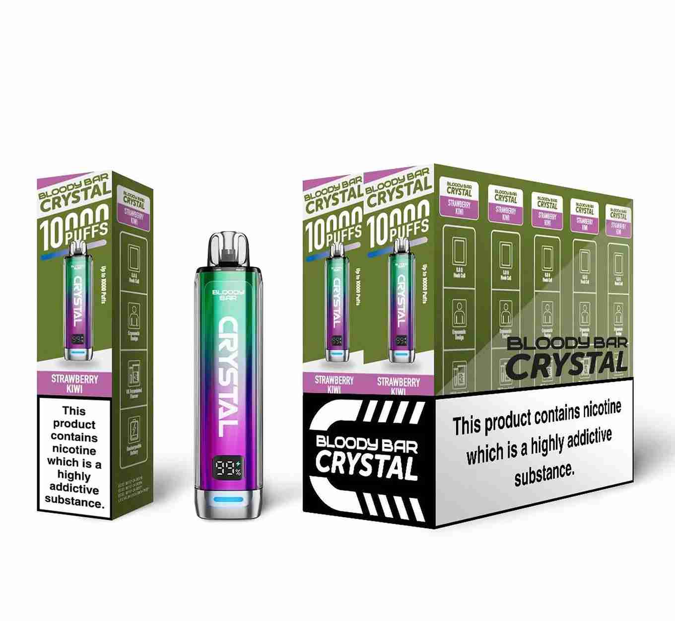 Bloody Bar Crystal 10K Puff Prefilled Pod Kit - Box of 10