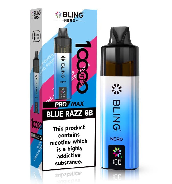 Crystal Bling Nero 10k Vape Kit Box of 5 - option1
