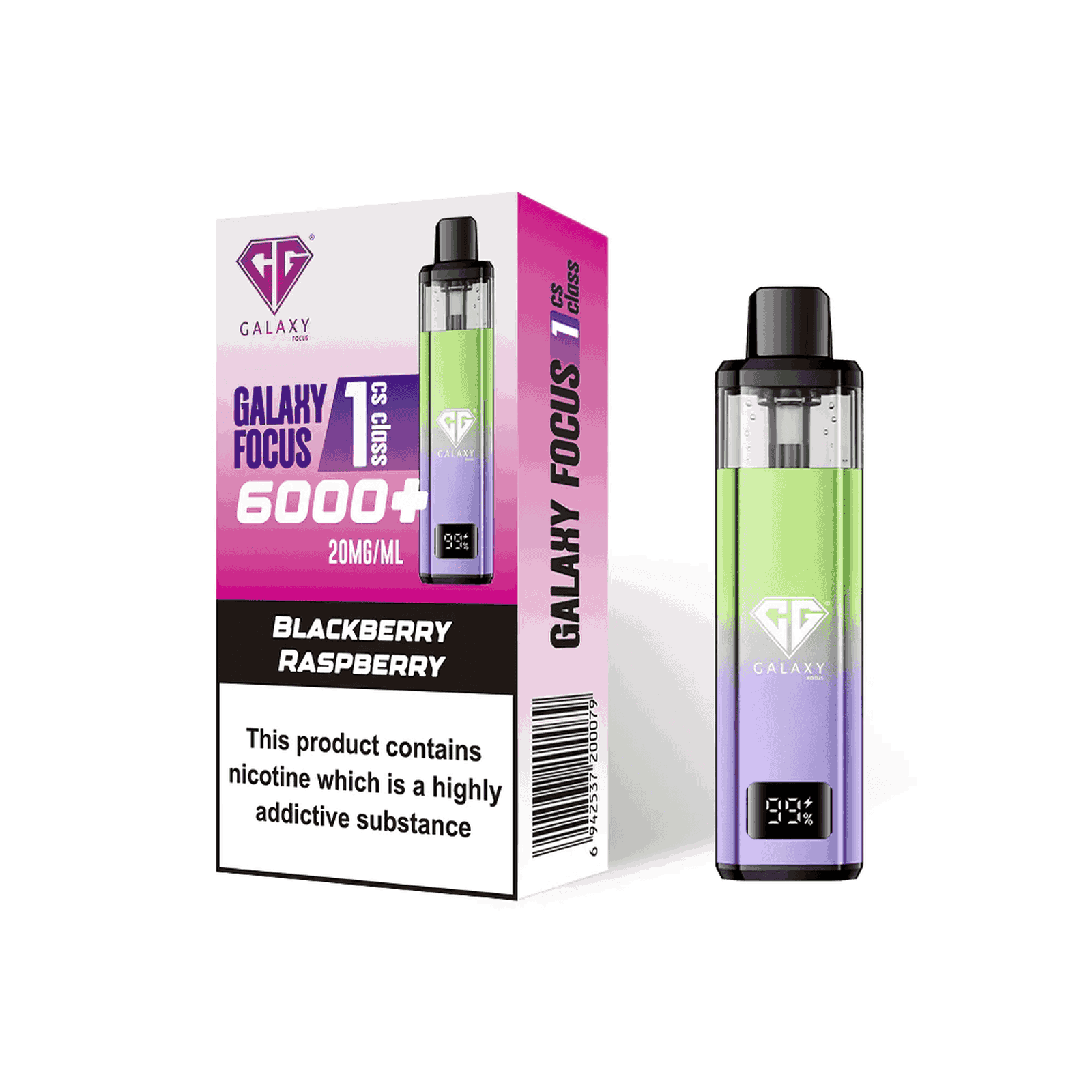 Crystal Galaxy Focus 6000 Prefilled Pod Vape Kit - Box of 5