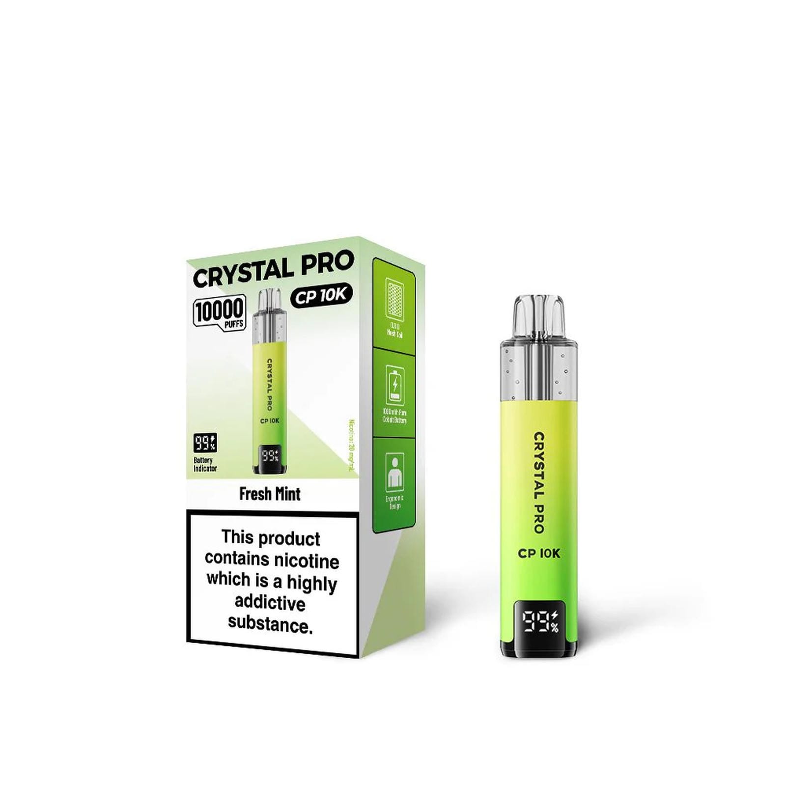 Crystal Pro 10000 (CP10K) Prefilled Pod Kit - Box of 5