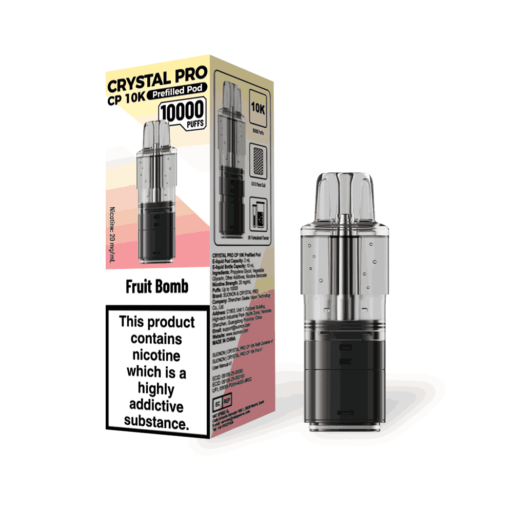 Crystal Pro CP 10k Replacement Pods Box f 5, Fruit Bomb Flavour