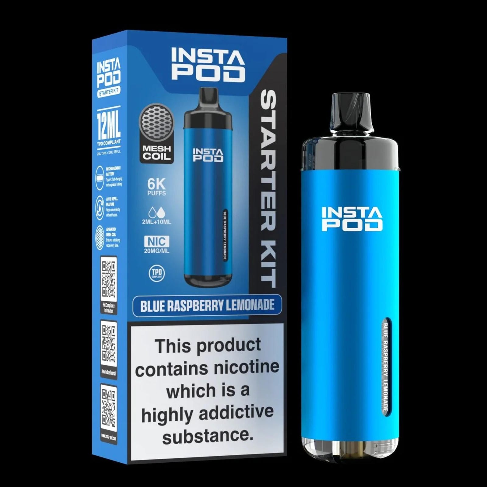 Insta Pod 6000 Prefilled Pod Vape Kit - Box of 5