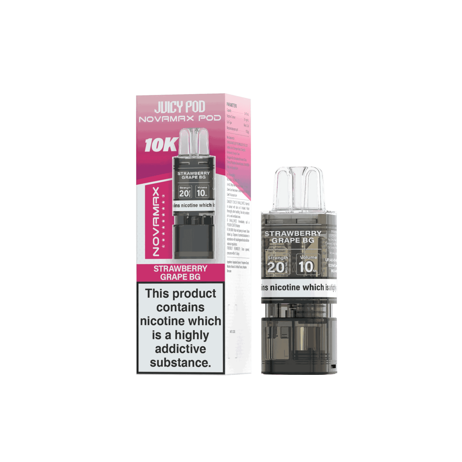 Juicy Pod Novamax 10K Replacement Pods - Pack of 10