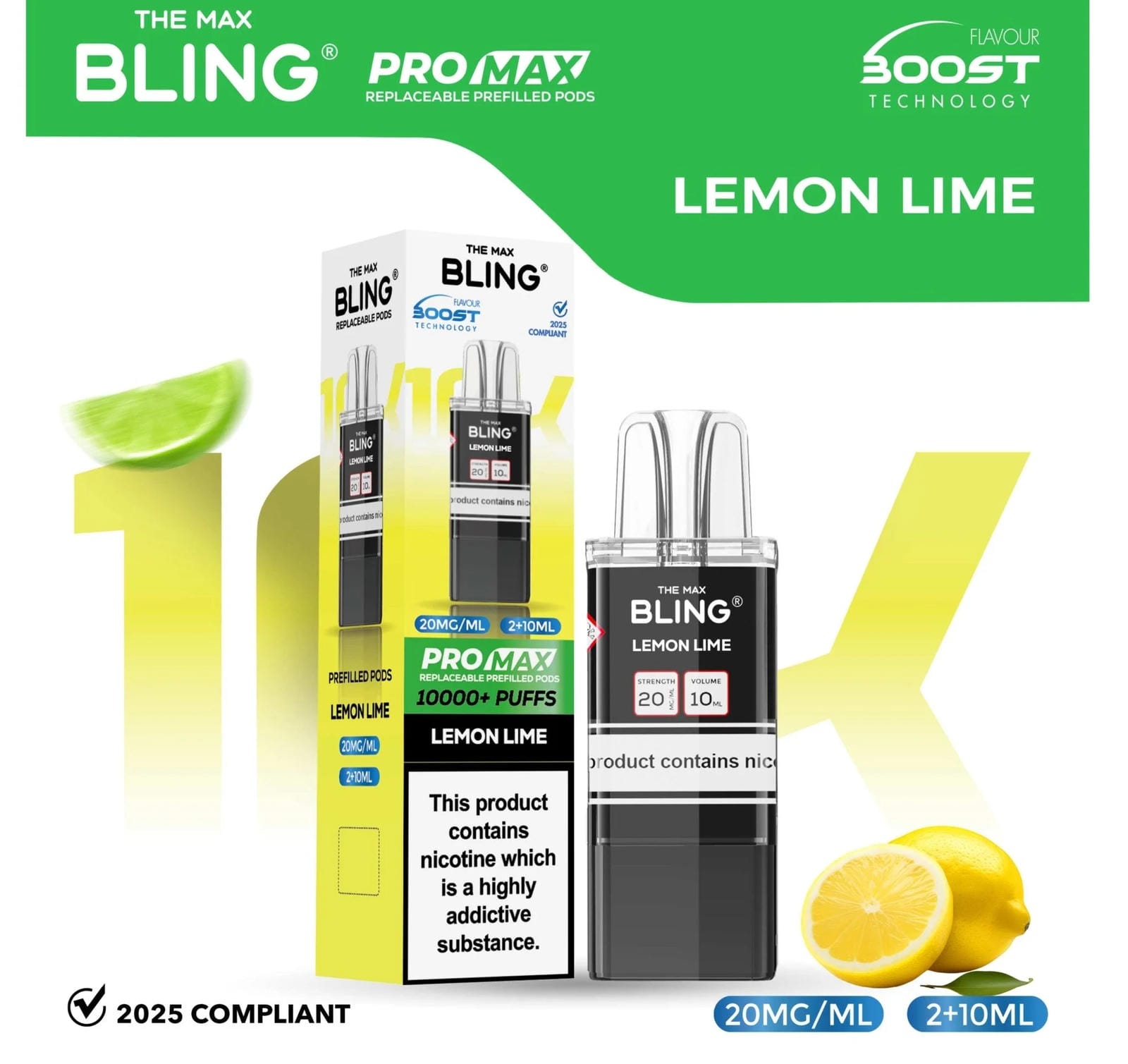 The Bling 10K Pro Max Replacement Prefilled Pods - Box of 5