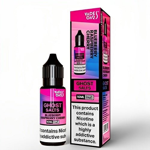 Vapes Bar Ghost Salts Nic Salt 10ml Pack of 10 Available In Blueberry Raspberry Cherry Flavour 