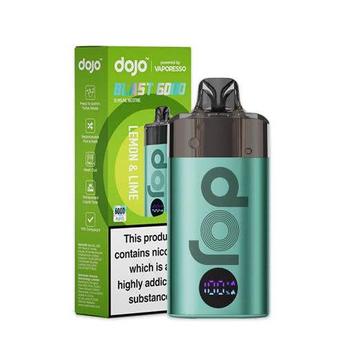 Vaporesso Dojo Blast 6000 Vape Kit Box of 5 - Green - Lemon & Lime - vapeukwholesale